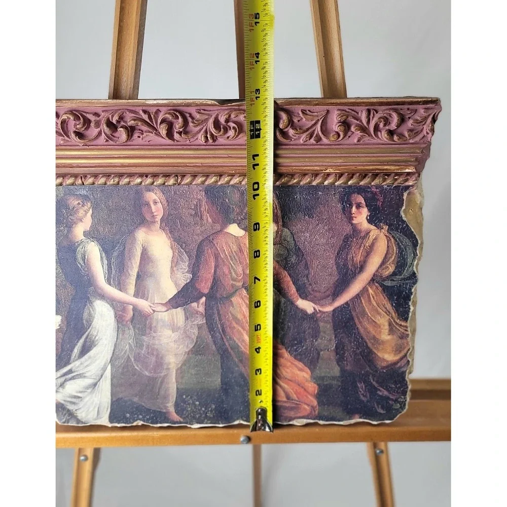Fresco MasterPieces‎ Janmot Rays of Sunlight Dancers Wall Art Fragment Pink Gold